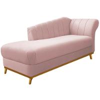 Kit Diva Recamier Vanessa 160cm Lado Esquerdo E 01 Poltrona Laura Suede Cor Rosê - 8