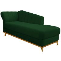 Kit Diva Recamier Vanessa 140cm Lado Direito E 01 Poltrona Laura Suede Cor Verde - 5