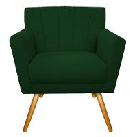 Kit Diva Recamier Vanessa 140cm Lado Direito E 01 Poltrona Laura Suede Cor Verde - 7