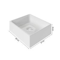 Kit Cuba Tulipa Com Torneira Inox Black Valvula Click Black Branco Branco