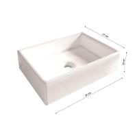 Cuba Pia Banheiro Torino Torneira Dl08 Valvula Inox Click Branco Branco - 4