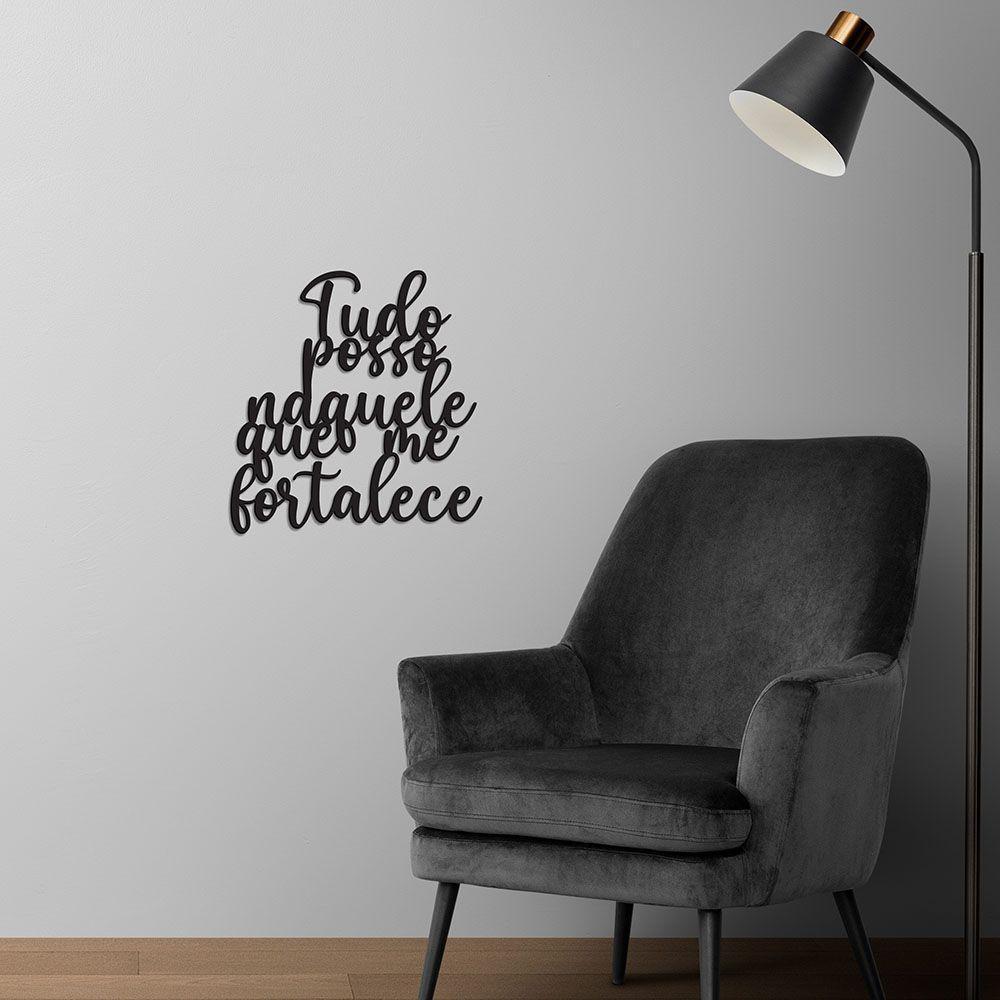 Naquele Que Me Fortalece Frases Decorativas Parede Em Mdf 3D - 2