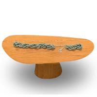 Mesa Oval Organica Em Freijo 160x90 - 1