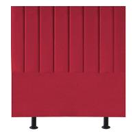 Cabeceira Estofada Cama Box Casal 140 Cm Sophia Carla Suede Cor:vermelho - 1