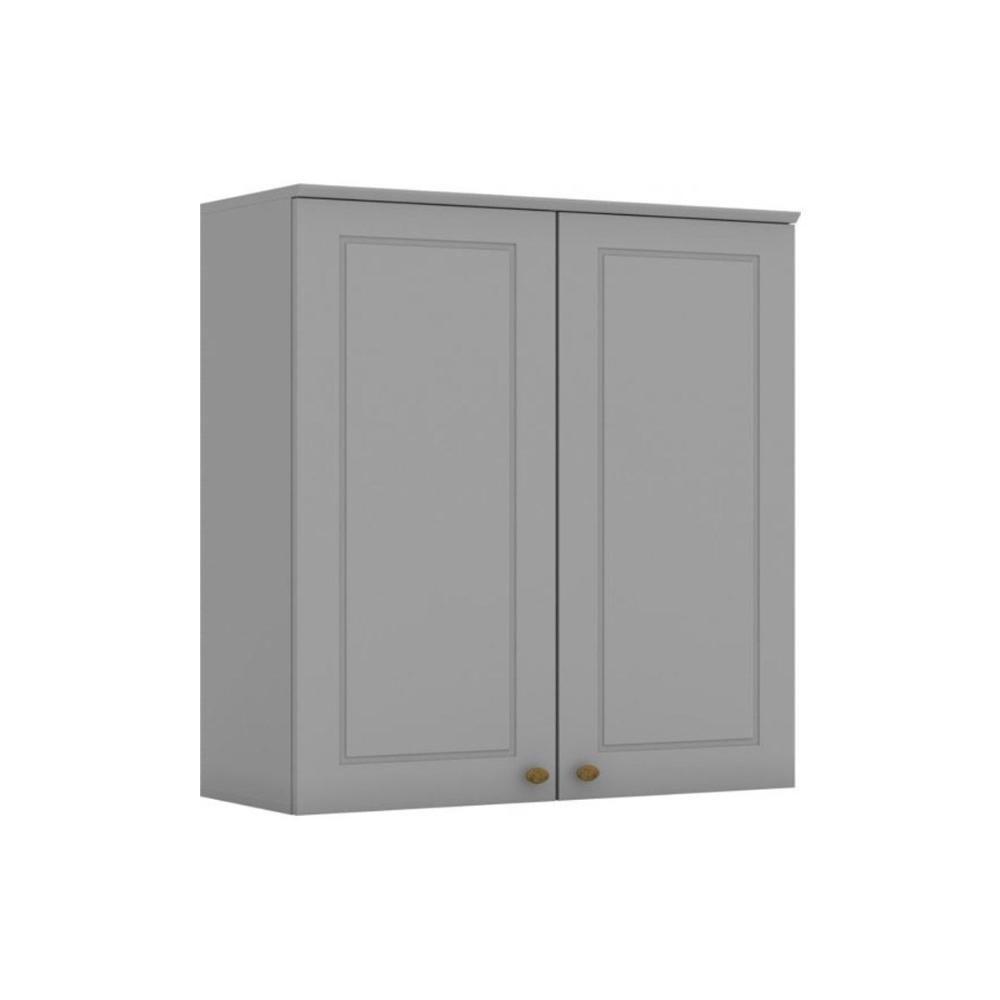 Módulo Cozinha Henn Americana Armário c/ 2 Portas 80cm Cinza - 8