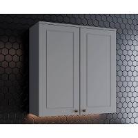 Módulo Cozinha Henn Americana Armário c/ 2 Portas 80cm Cinza - 1