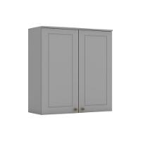 Módulo Cozinha Henn Americana Armário c/ 2 Portas 80cm Cinza - 8