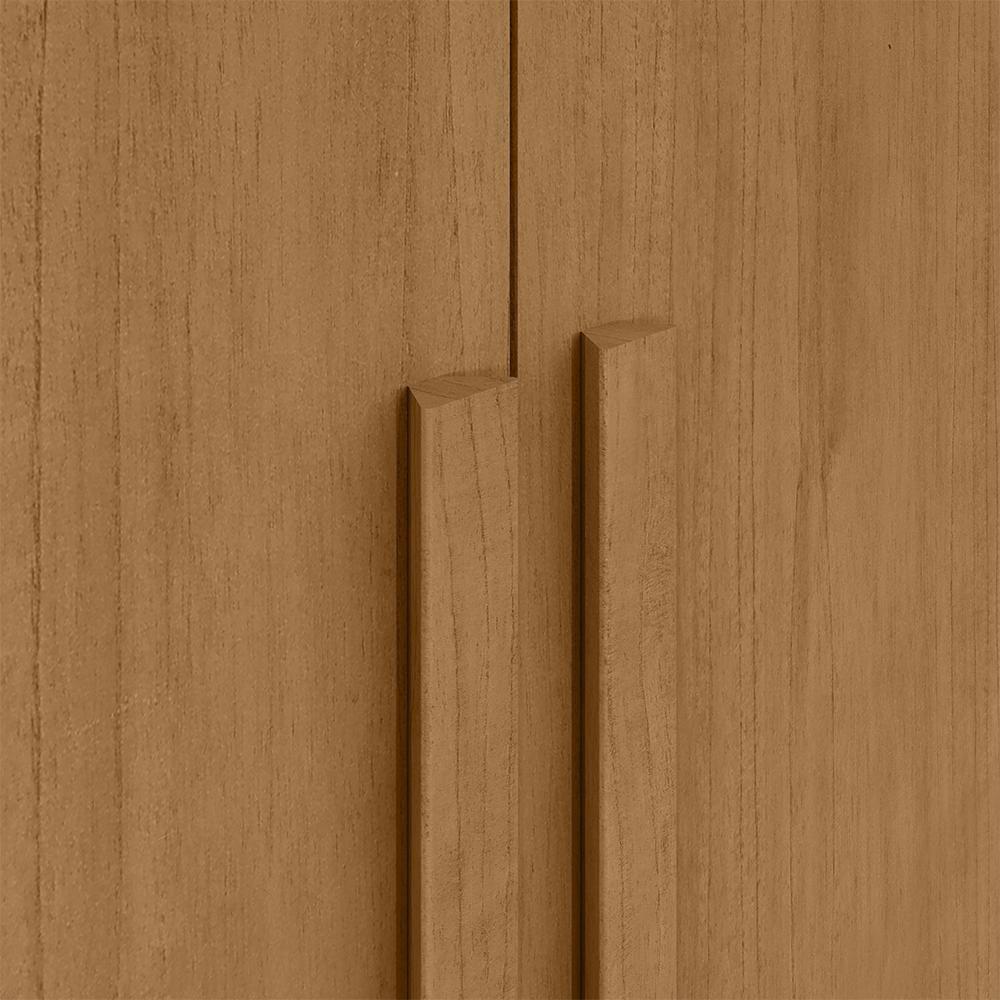 Guarda-roupa Casal Easy Slim 8 Portas Com Espelho Amendoa Clean Lopas - 6