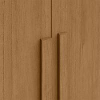 Guarda-roupa Casal Easy Slim 8 Portas Com Espelho Amendoa Clean Lopas - 6