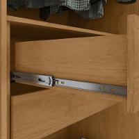 Guarda-roupa Casal Easy Slim 8 Portas Com Espelho Amendoa Clean Lopas - 7