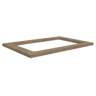 Módulo Cozinha Kappesberg Maxxi Tampo E608 80cm p/ Cooktop Nogal