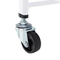 Kit 2 Carrinho Multiuso Organizador Dobrável Com 3 Prateleiras - Branco - 7