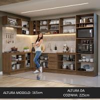 Armário De Cozinha Completa De Canto 499cm Rustic Stella Madesa 02 Rustic - 2