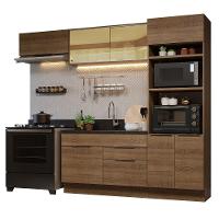 Armário De Cozinha Completa 270cm Rustic Stella Madesa 08 Rustic - 3