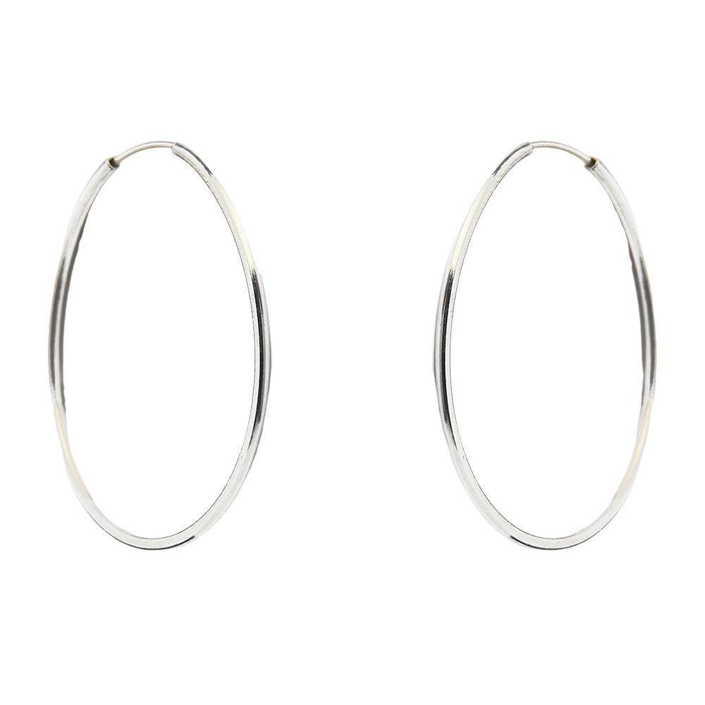 Brinco Argola Lisa Prata 925 2,9cm - 1