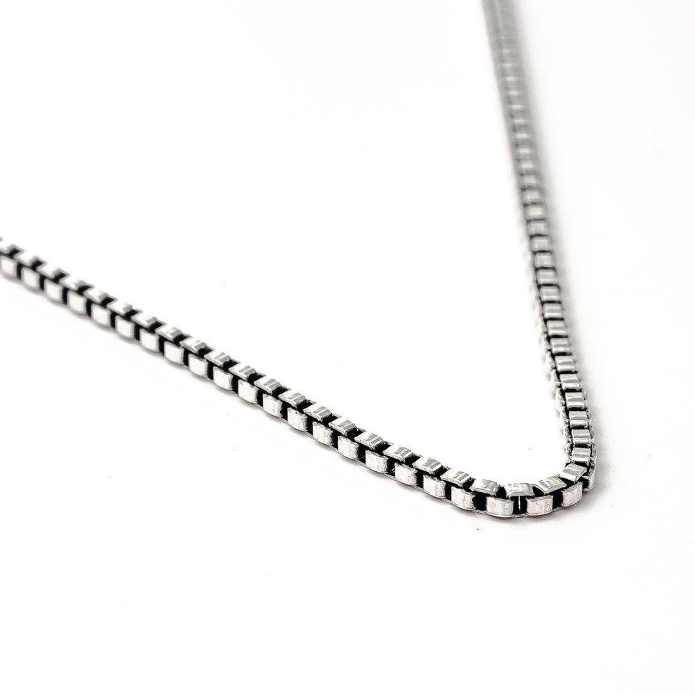 Corrente Veneziana 1,9mm Prata De Bali 925 60cm - 4