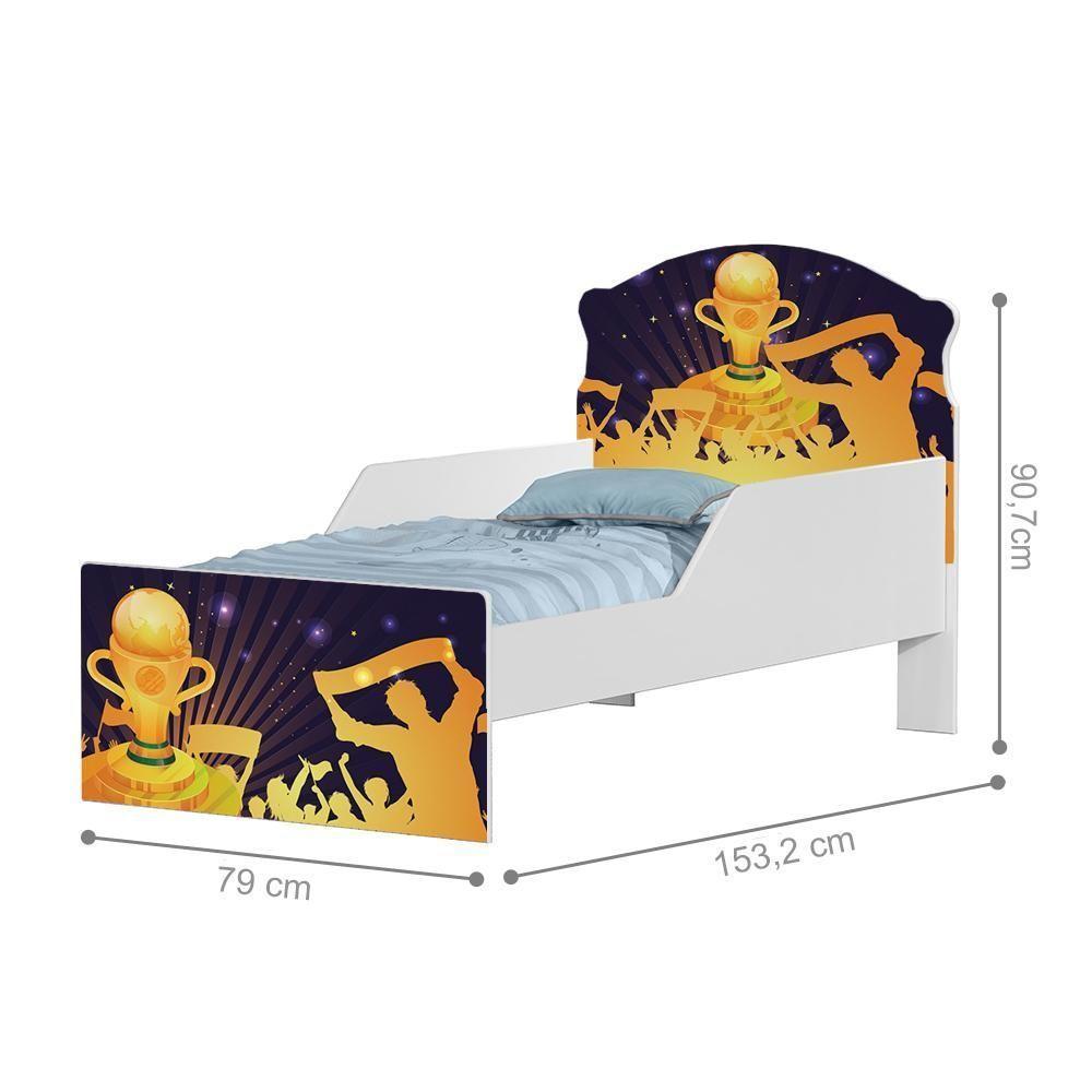 Mini Cama Campeonato De Futebol Com Colchão - 3