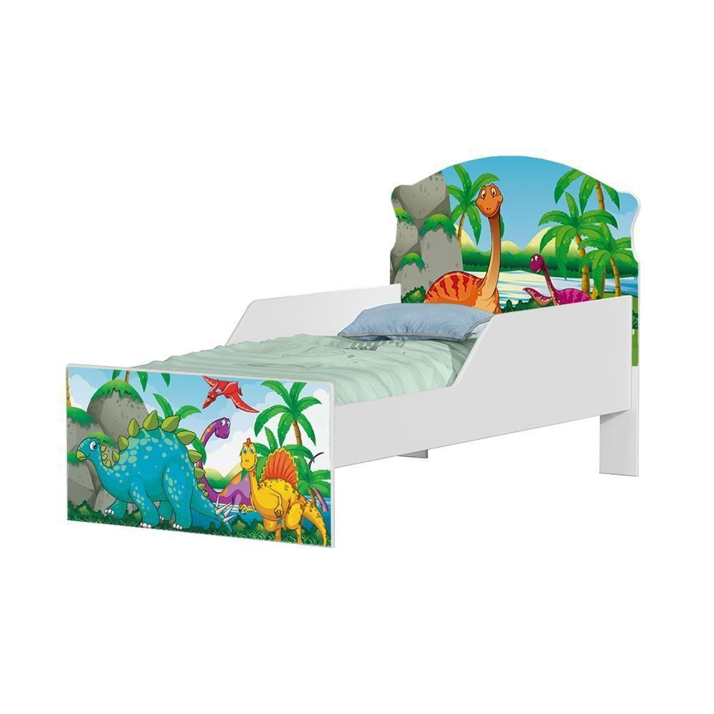 Mini Cama Dinossauro No Lago Com Colchão - 4