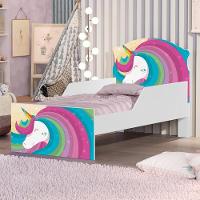 Mini Cama Unicórnio Arco íris Com Colchão - 1