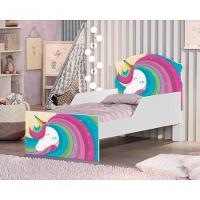 Mini Cama Unicórnio Arco íris Com Colchão - 2