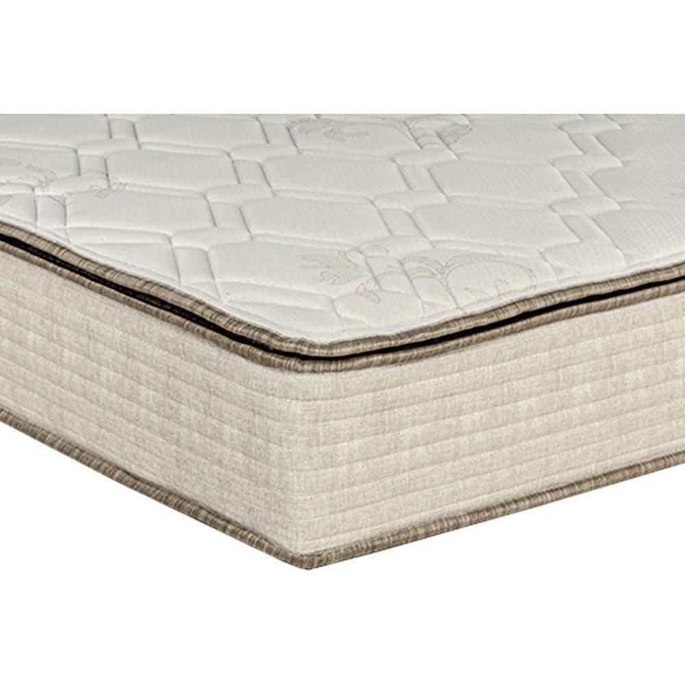 Cama Box Baú Solteiro: Colchão Molas Bonnel Luckspuma Montreal Spring + Base CRC Suede Gray(88x188) - 5