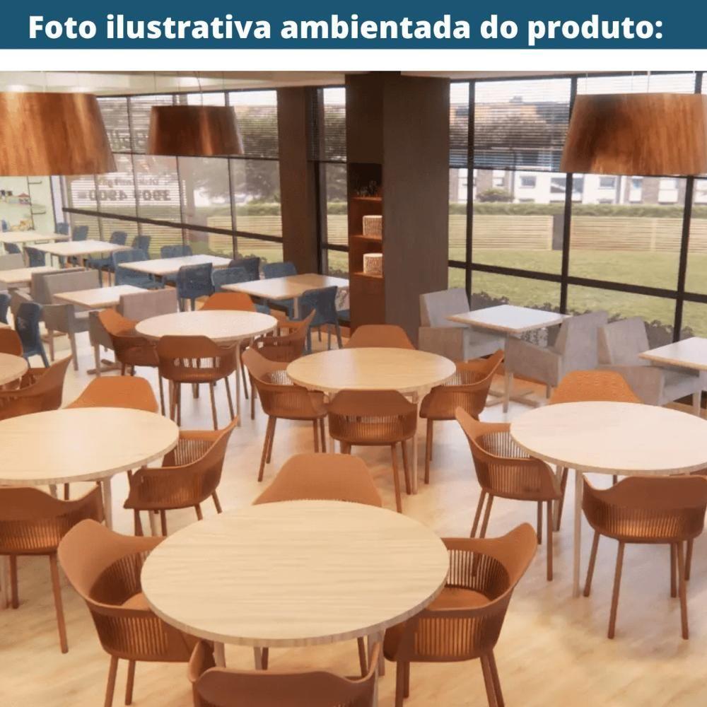 Kit 4 Cadeiras Montreal Marcela Fratini Almofada Em Pu Estrutura Em Polipropileno Marrom Capuccino - 2