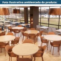 Kit 4 Cadeiras Montreal Marcela Fratini Almofada Em Pu Estrutura Em Polipropileno Marrom Capuccino - 2