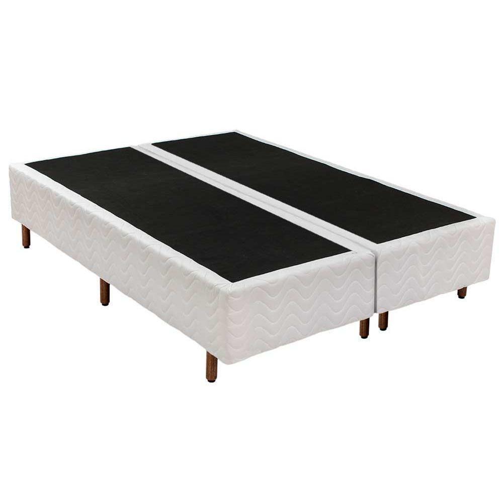 Cama Box Base King Universal Bordado White (193x203x25) - Polar - 1