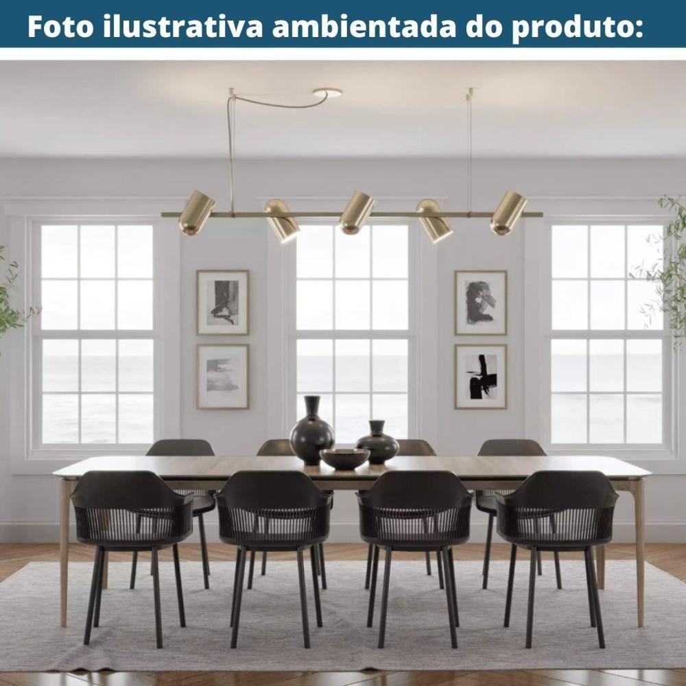 Kit 4 Cadeiras Montreal Marcela Fratini Almofada Em Pu Estrutura Em Polipropileno Preto - 3