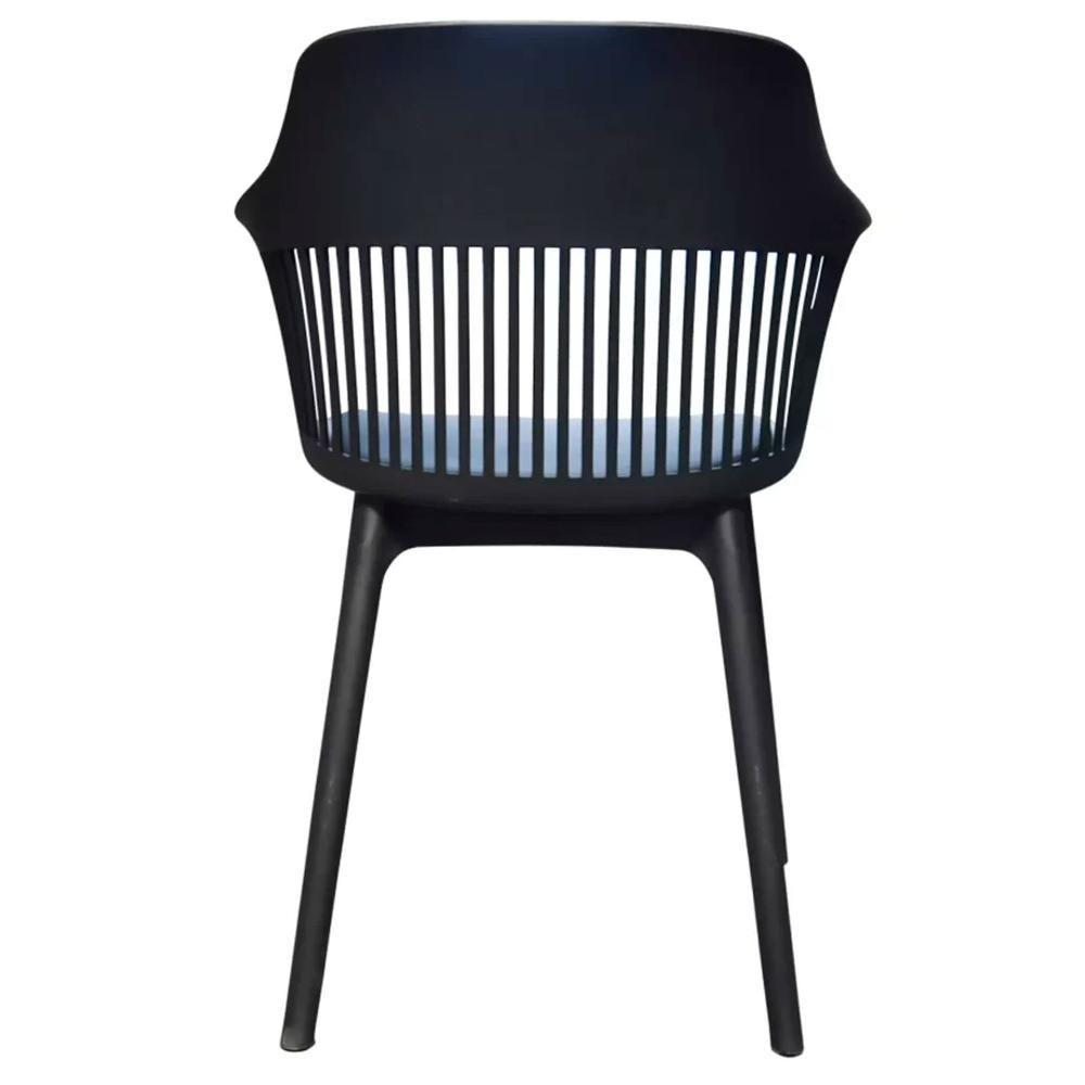 Kit 4 Cadeiras Montreal Marcela Fratini Almofada Em Pu Estrutura Em Polipropileno Preto - 5