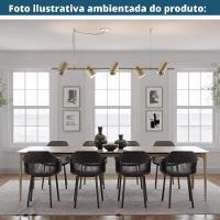 Kit 4 Cadeiras Montreal Marcela Fratini Almofada Em Pu Estrutura Em Polipropileno Preto - 3