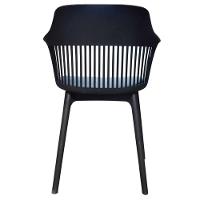 Kit 4 Cadeiras Montreal Marcela Fratini Almofada Em Pu Estrutura Em Polipropileno Preto - 5