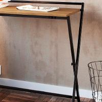 Escrivaninha Dobravel Nicho Losango 62x80 Cm Industrial 22x18 Mell Preto Pp Mell Preto - 7