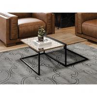 Conjunto Mesa De Centro E Aparador Lagos Demolição Preto