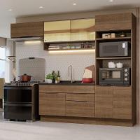 Armário De Cozinha Completa 270cm Rustic Stella Madesa 09 Rustic - 1