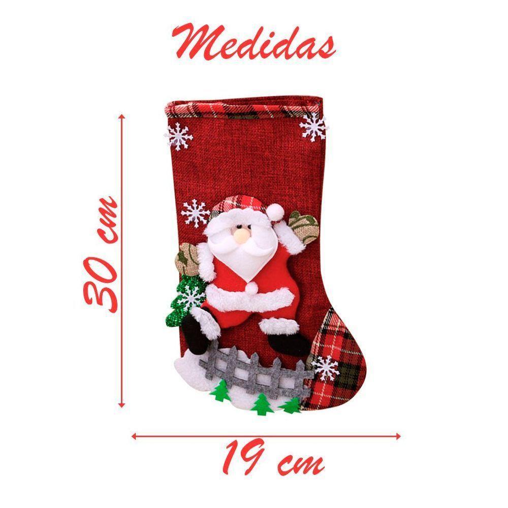 Kit 4 Botas Meias Enfeite Natal Temática Natalina - 3