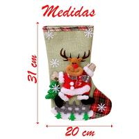 Kit 4 Botas Meias Enfeite Natal Temática Natalina