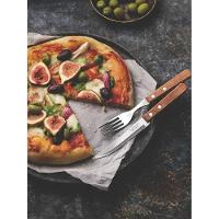 Jogo De Talheres Churrasco Com Lâminas Em Aço Inox E Cabos De Madeira Natural 12 Peças - 1