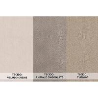 Cadeira Sala de Jantar Ágata Kit 2 Un Capuccino/Veludo Creme - Rufato - 2