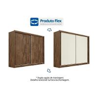 Guarda Roupas 2 Portas De Correr E 4 Gavetas Creta Off White - Europa