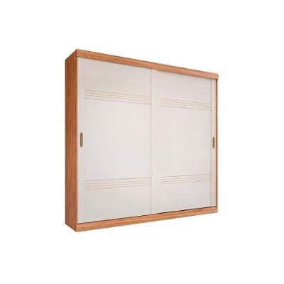 Guarda Roupa Casal Blumenau 2 Portas de Correr 4 Gavetas Cinamomo-Off White