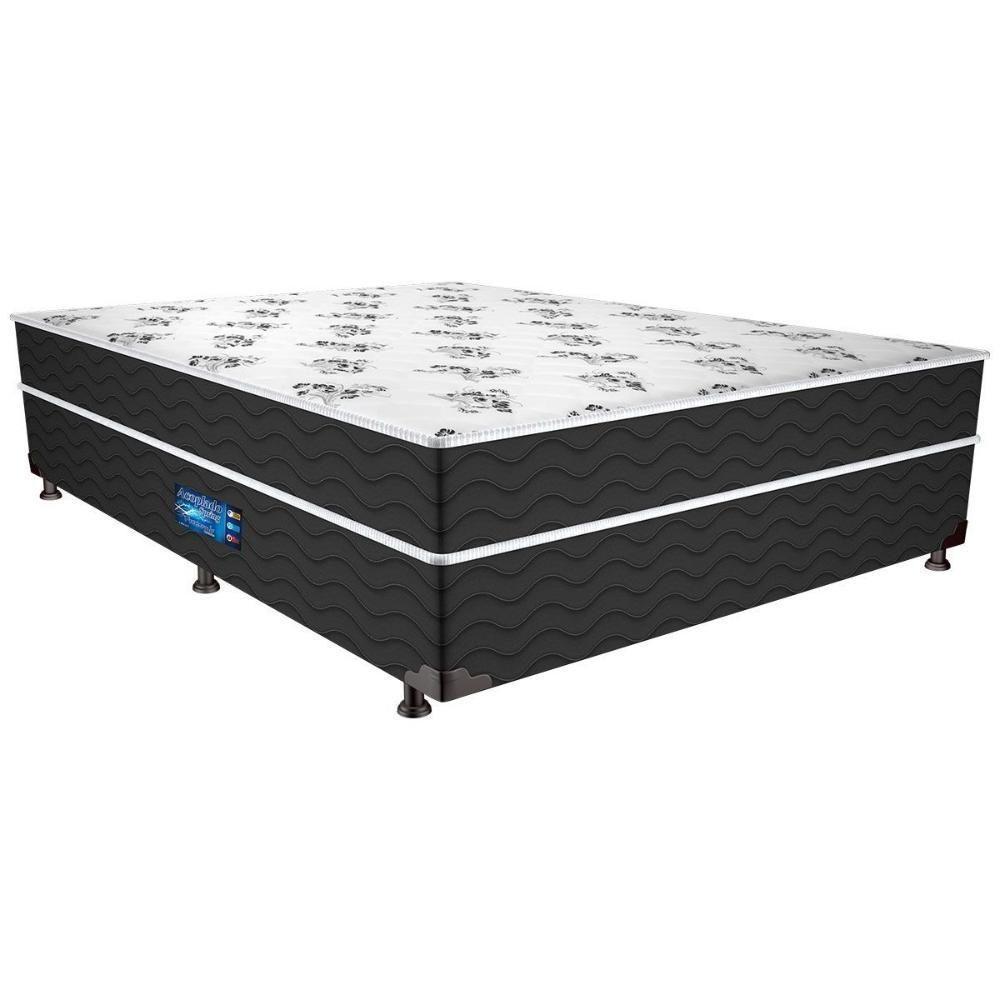 Cama Box Conjugado Casal: Colchão Molas Prolastic ProDormir Springs Pillow Black  (138x188x41) Probel - 1