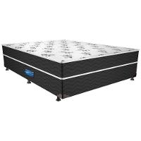 Cama Box Conjugado Casal: Colchão Molas Prolastic ProDormir Springs Pillow Black  (138x188x41) Probel - 1
