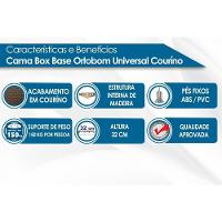 Cama Box Base Queen Universal Courano Clean (158x198x20) - Ortobom - 2