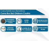 Cama Box Base King Universal Courano White (186x198x30) - Ortobom - 2