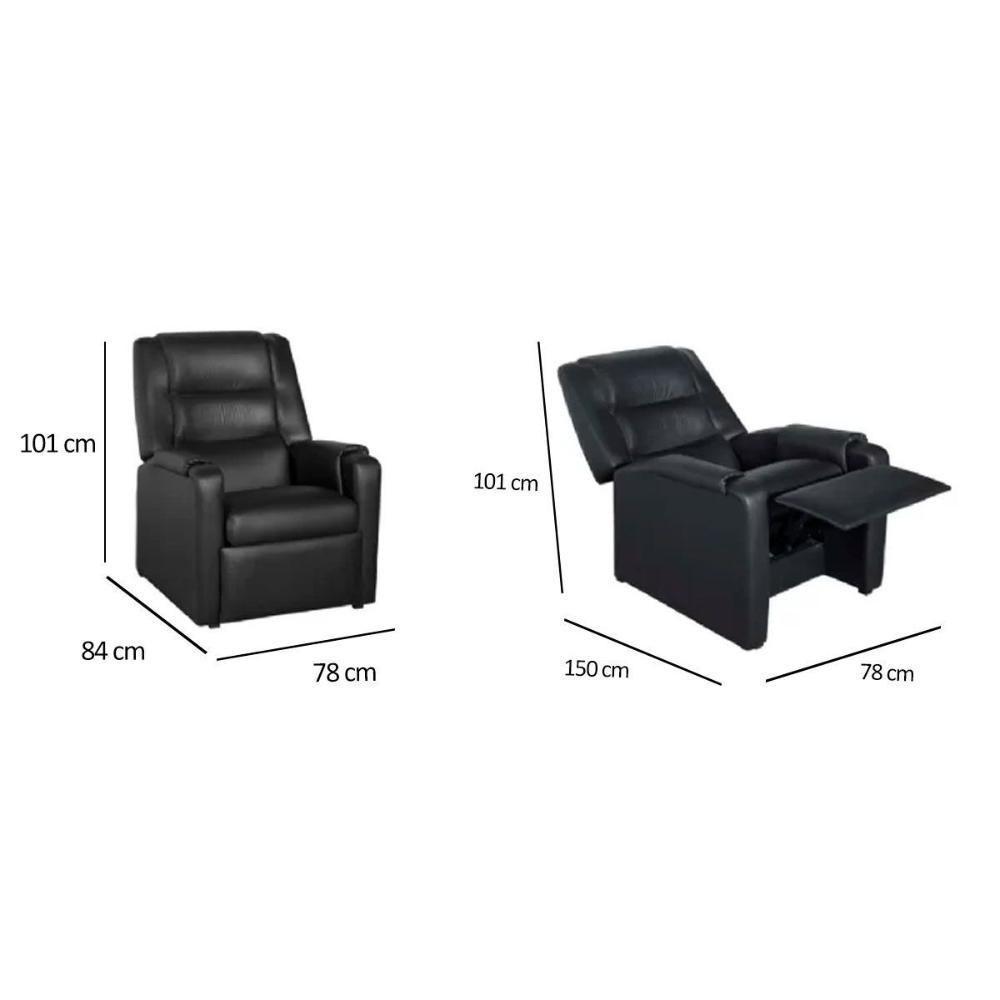 Poltronas de Amamentação Reclinável Eclipse Mandala Two Way Courano Preto - Probel - 4