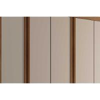 Guarda Roupa Casal Filadélfia 6 Portas e 4 Gavetas c/ Pés Naturale/Off White - Rufato - 7