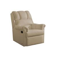 Poltrona Reclinável p/ Sala  Vermont Classic Zero Wall Giro e Balanço Courano Bege - Probel - 1