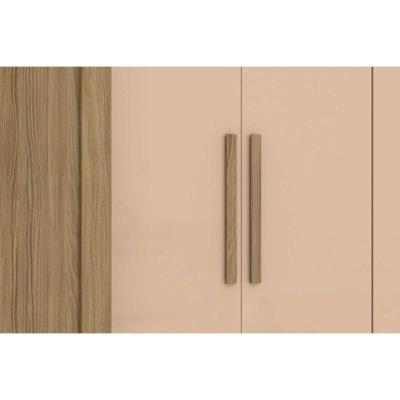Guarda Roupa Casal N564 5 Portas de Abrir 4 Gavetas Nogueira-macadamia Kappesberg