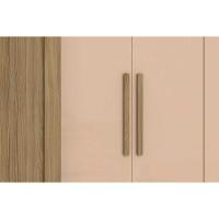 Guarda Roupa 5 Portas Flex e 4 Gavetas N564 Nogueira/Macadamia - Kappesberg - 6